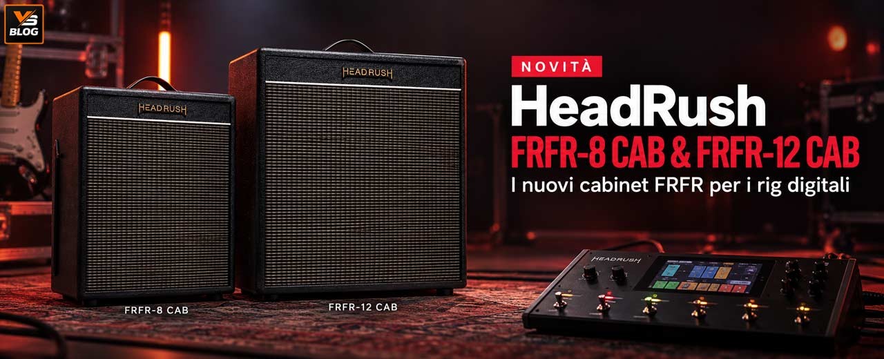 HeadRush presenta FRFR-8 CAB e FRFR-12 CAB: i nuovi cabinet FRFR per i rig digitali